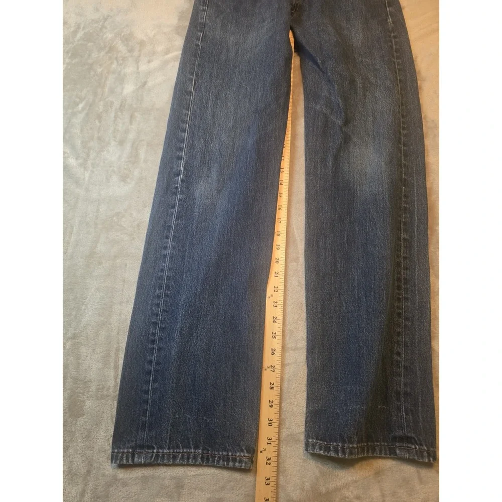 Levi's 505 Loose Straight Jeans Men's 34x34 Blue Medium Wash Denim Pants Fade